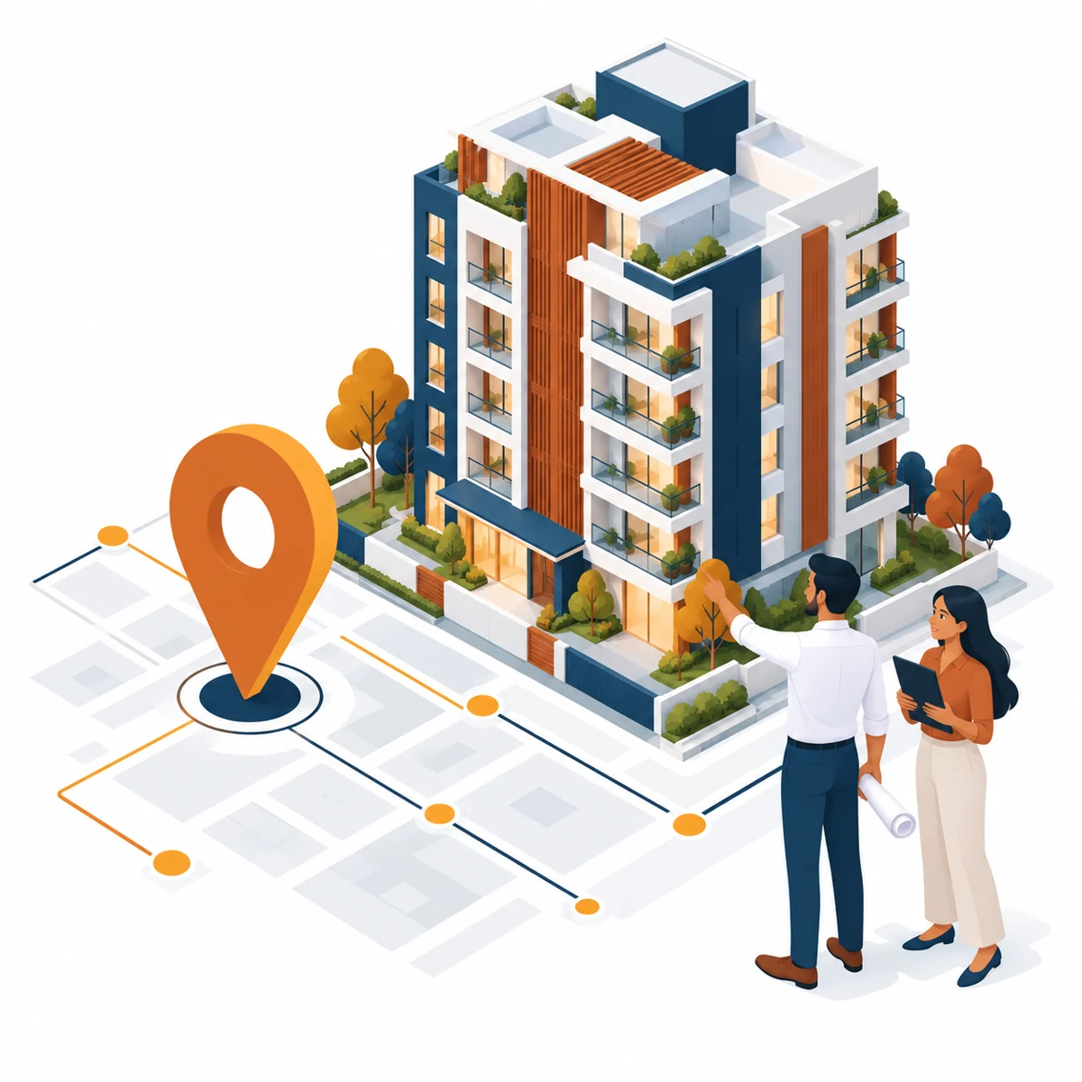 Real estate & builders Project pages, site-visit leads