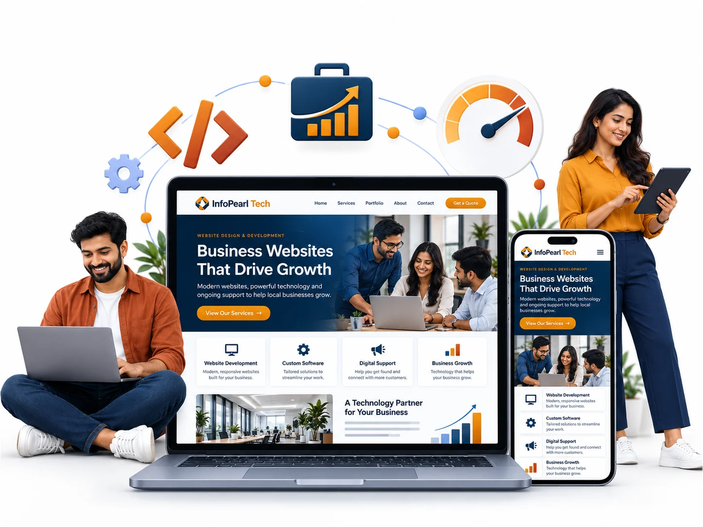 International Journal Websites illustration